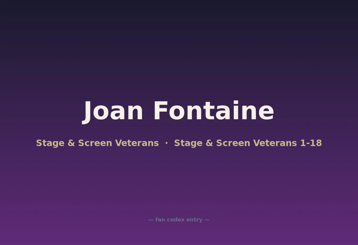 Joan Fontaine